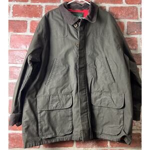 Orvis Heritage Field Coat Chore Barn Jacket Full Zip Button XXL Wax Cloth